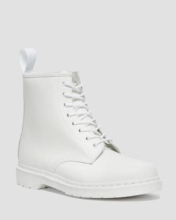 Botas con Cordones Dr Martens 1460 Mono Smooth Cuero Hombre Blancos | MX 290OKI